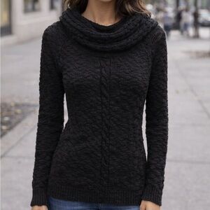 Guess Black Cowl Neck Sweater size M